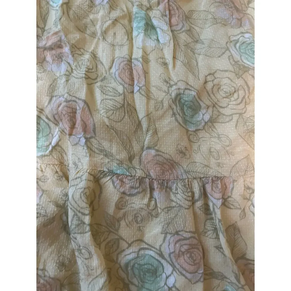 2022 Disney Parks Cinderella Floral Roses Mini Dress For Girls Size Medium